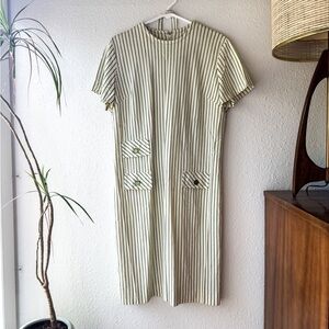 Striped Cream Dress